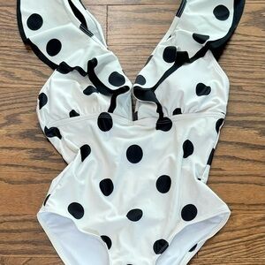 Polka Dot One-Piece Swimsuit